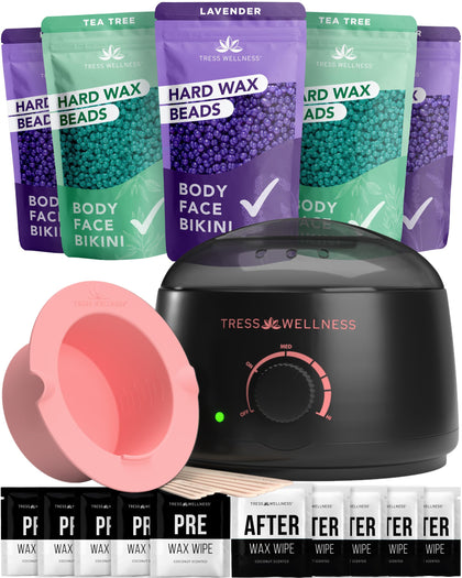 Tress Wellness front packaging showing complete midnight rose kit benefits