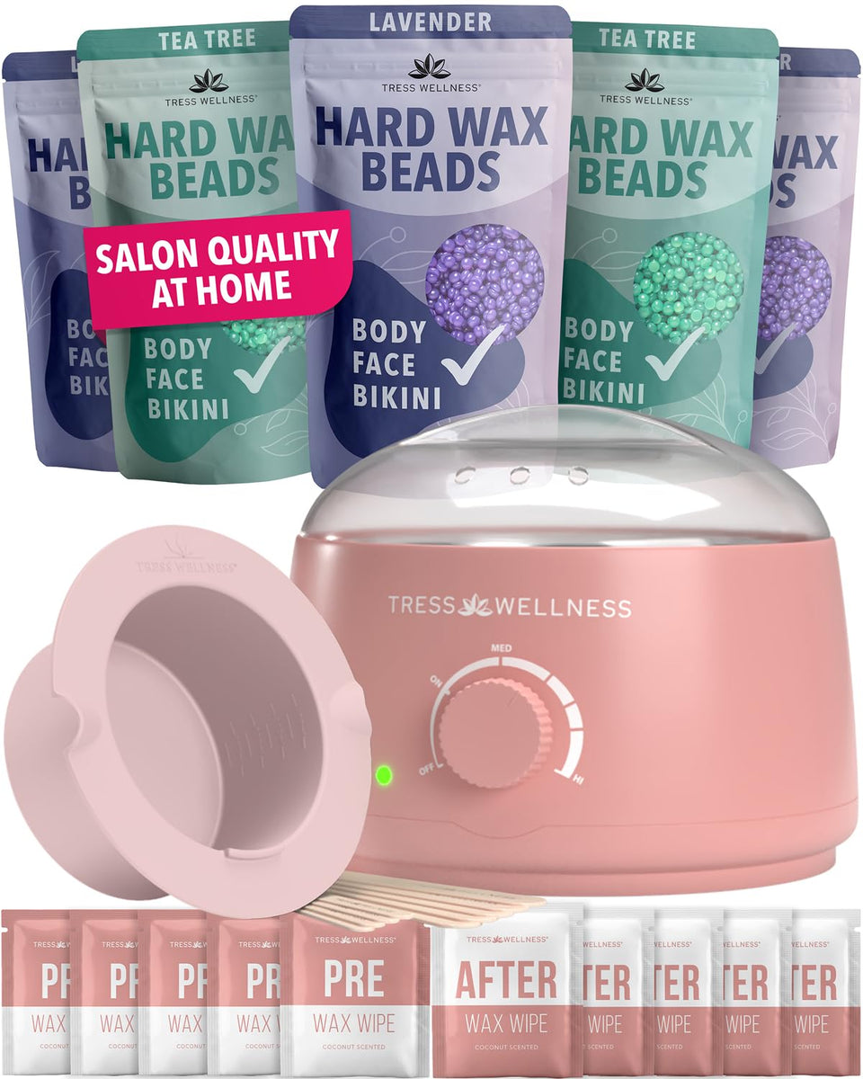 Tress Wellness front packaging showing full kit and included items for easy identification
