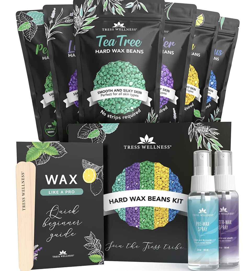 Tress Wellness front packaging showing kit contents and benefits