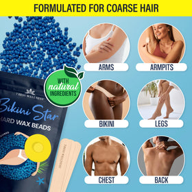 Tress Wellness melted wax in warmer demonstrating smooth application