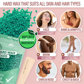 Tress Wellness demonstrated waxing on bikini area for gentle effective removal