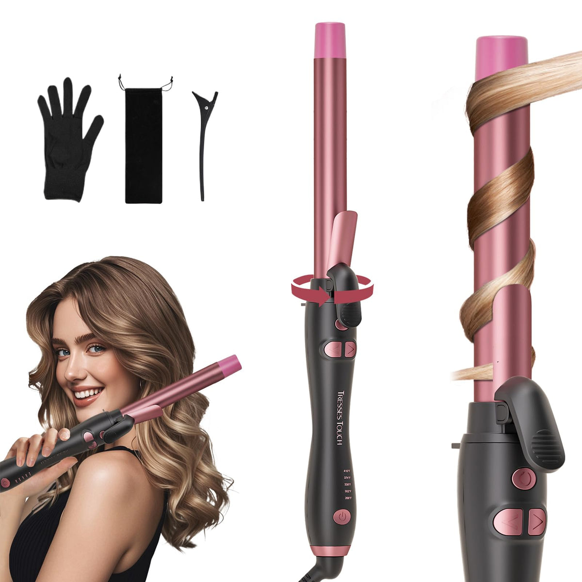 Tresses Touch front view showing packaging and wand convenience