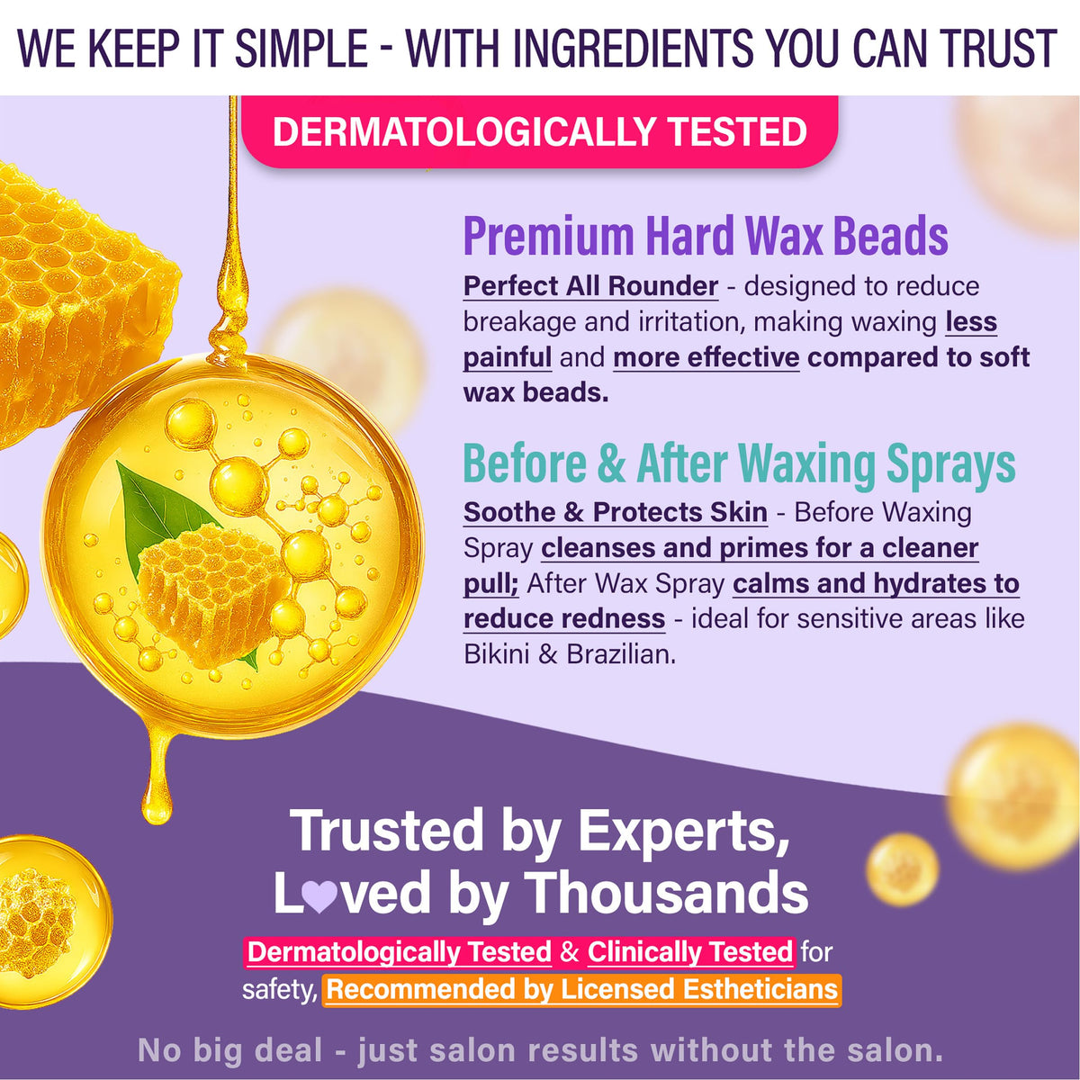 Tress Wellness in-use on leg demonstrating easy technique and accurate hair removal benefit