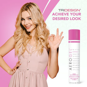 TRIDESIGN aerogel held in hand to show 10.5 oz size and value