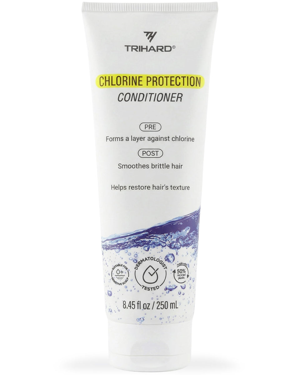 TRIHARD bottle front view showing label and protective conditioner benefits