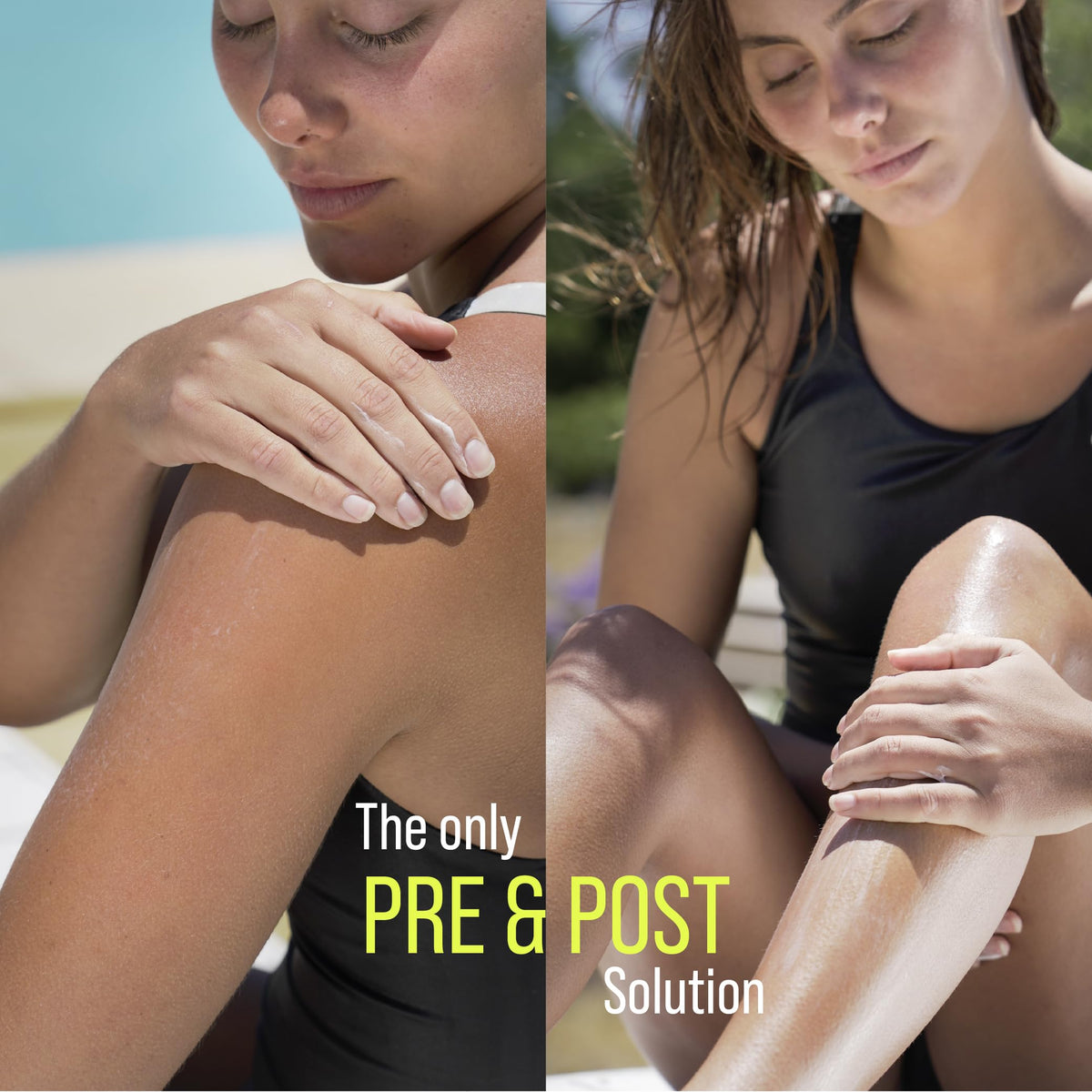 TRIHARD lotion in hand shows amount and helps gauge protective coverage
