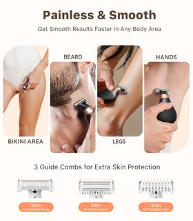 Trimcoo three comb attachments displayed for varied trim lengths and control