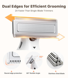 Trimcoo held in hand to show scale and ergonomic grip for accurate trimming