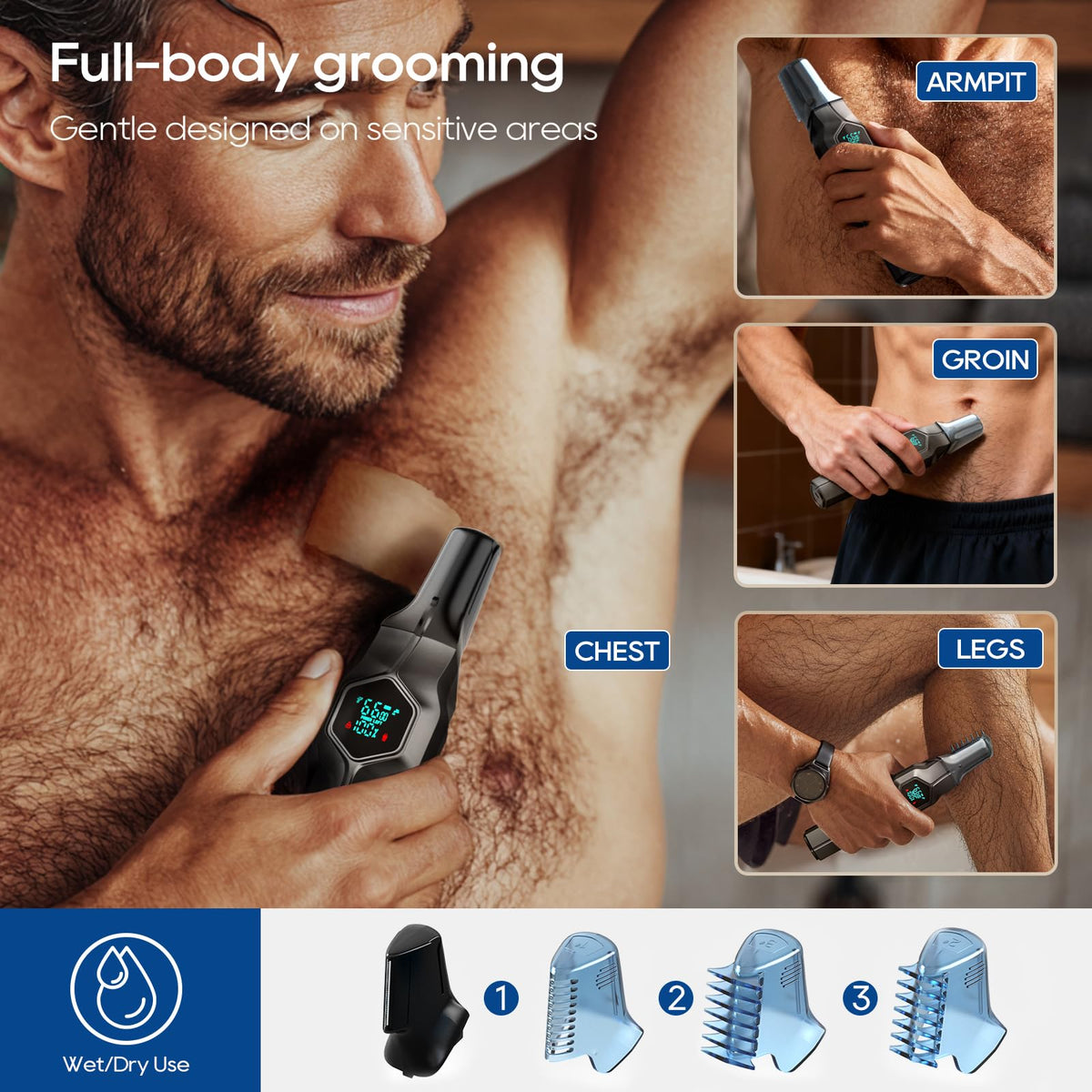 TRIMX packaging showing included accessories and travel-ready kit contents