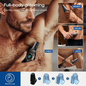 TRIMX packaging showing included accessories and travel-ready kit contents