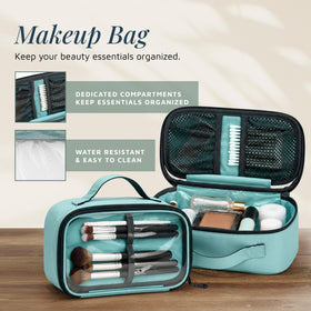 TRIPPED three-piece set stacked neatly showing compact nesting convenience