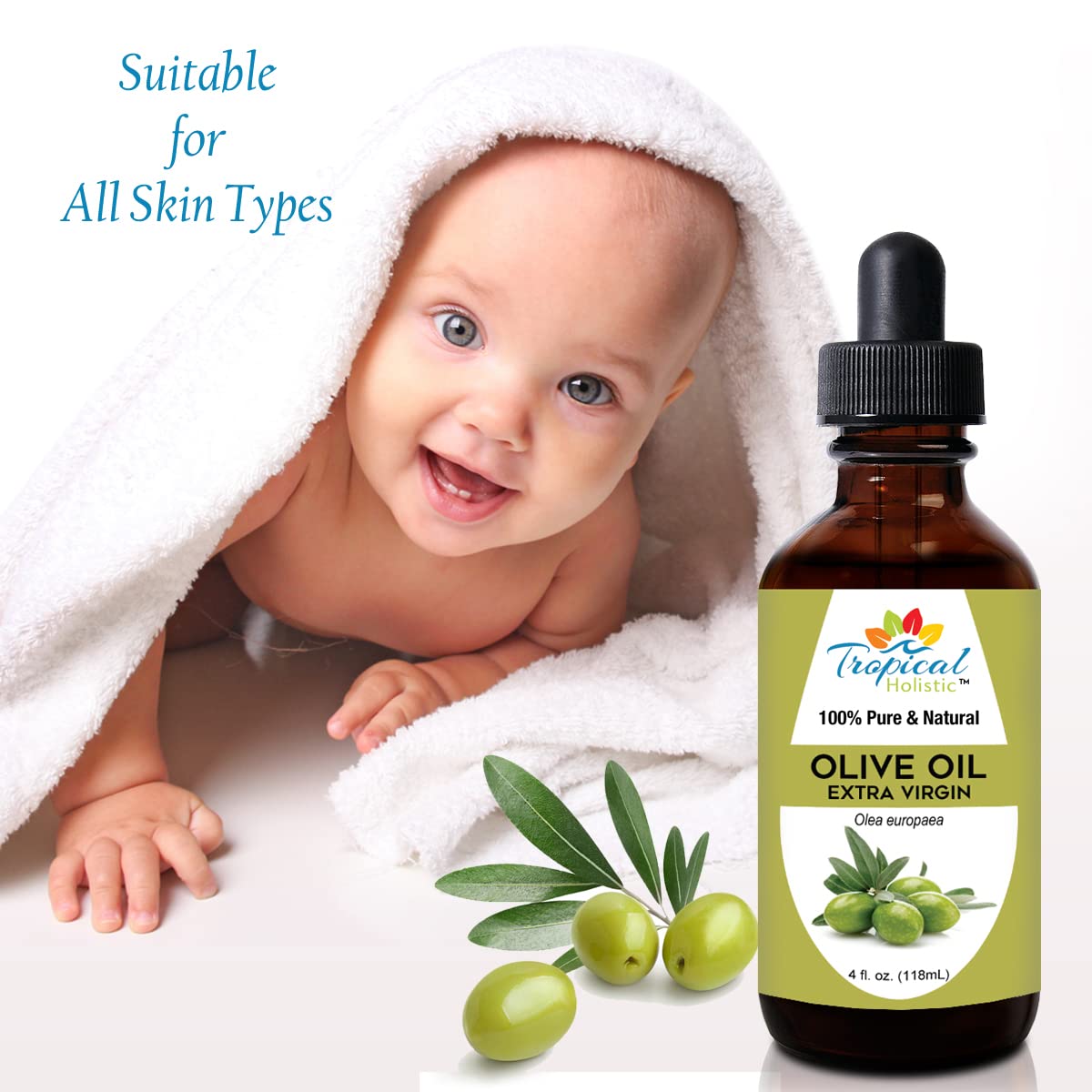 Tropical Holistic single drop on skin demonstrating moisturizing absorption benefit