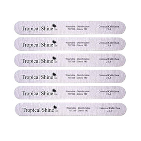 Tropical Shine front packaging showing six jumbo zebra files and professional value