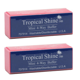 Tropical Shine front packaging showing two mini buffer blocks and benefits