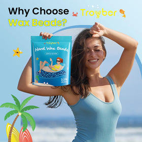 Troyber peel-off removal showing clean stripless wax removal benefit