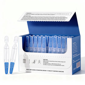 TRSTAY LUXE front packaging showing thirty ampoules and brand presentation benefits freshness