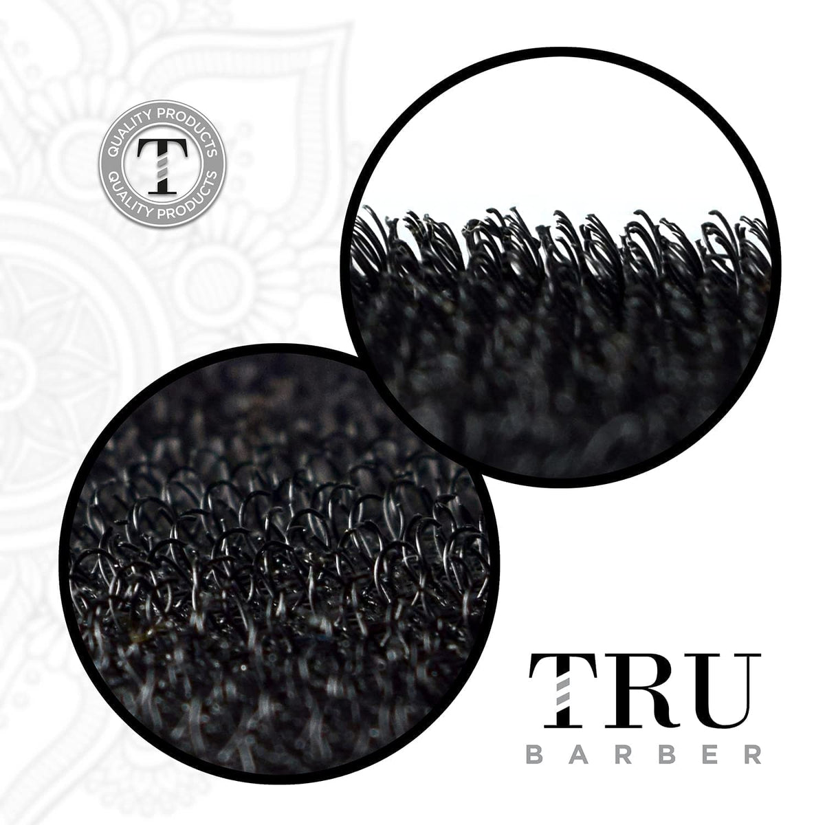 TRU BARBER open pack with six grips showing ready-to-use convenience