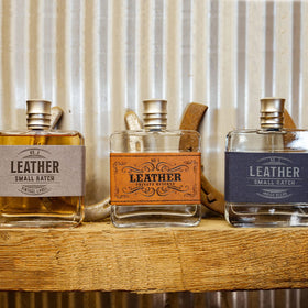 Tru Fragrance Beauty label close-up revealing authentic small batch craftsmanship