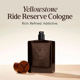 Tru Western closeup of side label emphasizing official Yellowstone licensing