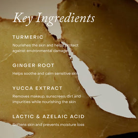 True Botanicals ingredient display with turmeric and ginger highlighting botanical benefits
