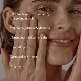 True Botanicals balm melting in palm demonstrating easy application and quick transformation