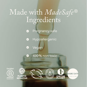 True Botanicals serum on bathroom counter in morning routine lifestyle scene