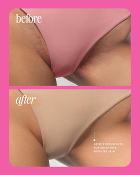 Truly Beauty lifestyle shaving scene demonstrating calm, smooth results