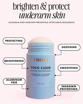 Truly Coco Cloud close-up of creamy texture for smooth glide