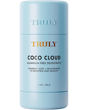 Truly Coco Cloud front stick showing packaging and scent benefits