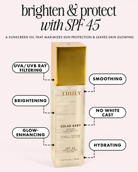 Truly oil texture closeup highlighting quick absorption benefit