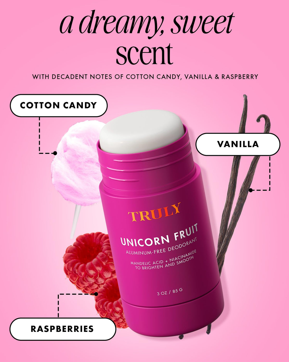 Truly visual of mandelic acid concept emphasizing gentle exfoliation benefit