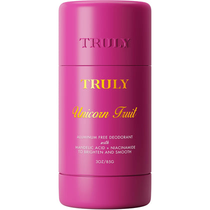Truly front packaging showing brightening deodorant for confident odor control