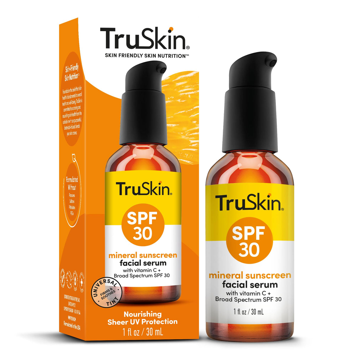 TruSkin bottle shake mixing ball visible for proper formula activation