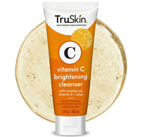 TruSkin front packaging showing vitamin C face wash and benefits