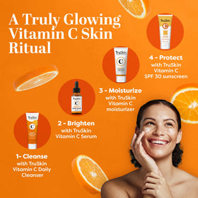 TruSkin label close-up highlighting paraben-free and cruelty-free claims