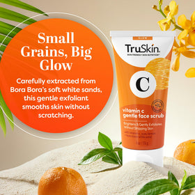 TruSkin label ingredients detail highlighting vitamin C and clean formulation