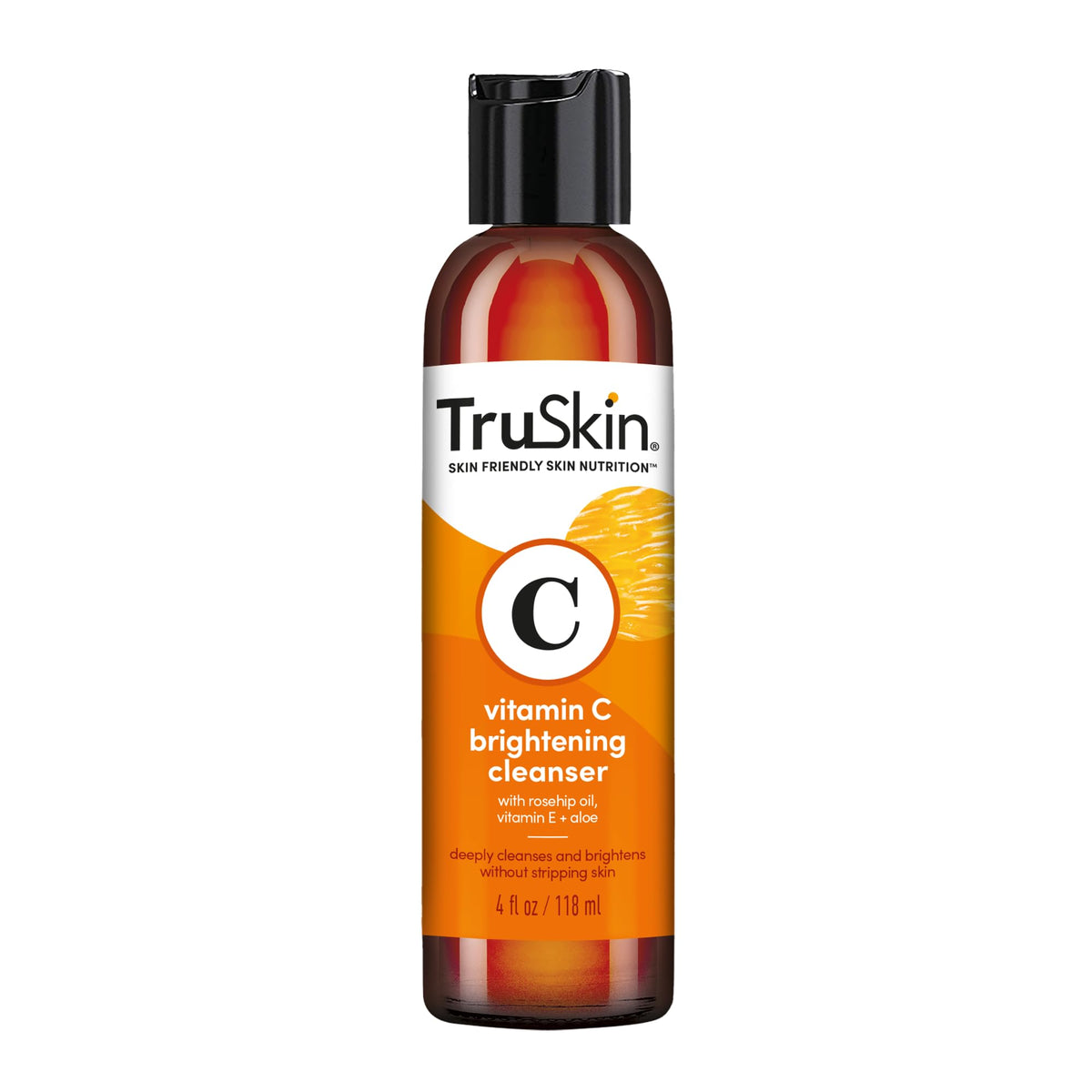 TruSkin lifestyle shot of woman washing face for daily routine