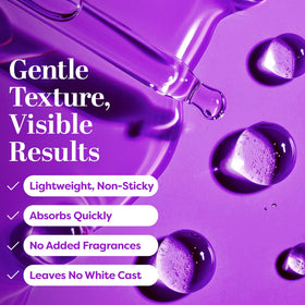 TruSkin ingredients layout with hyaluronic acid aloe and vitamin E for soothing
