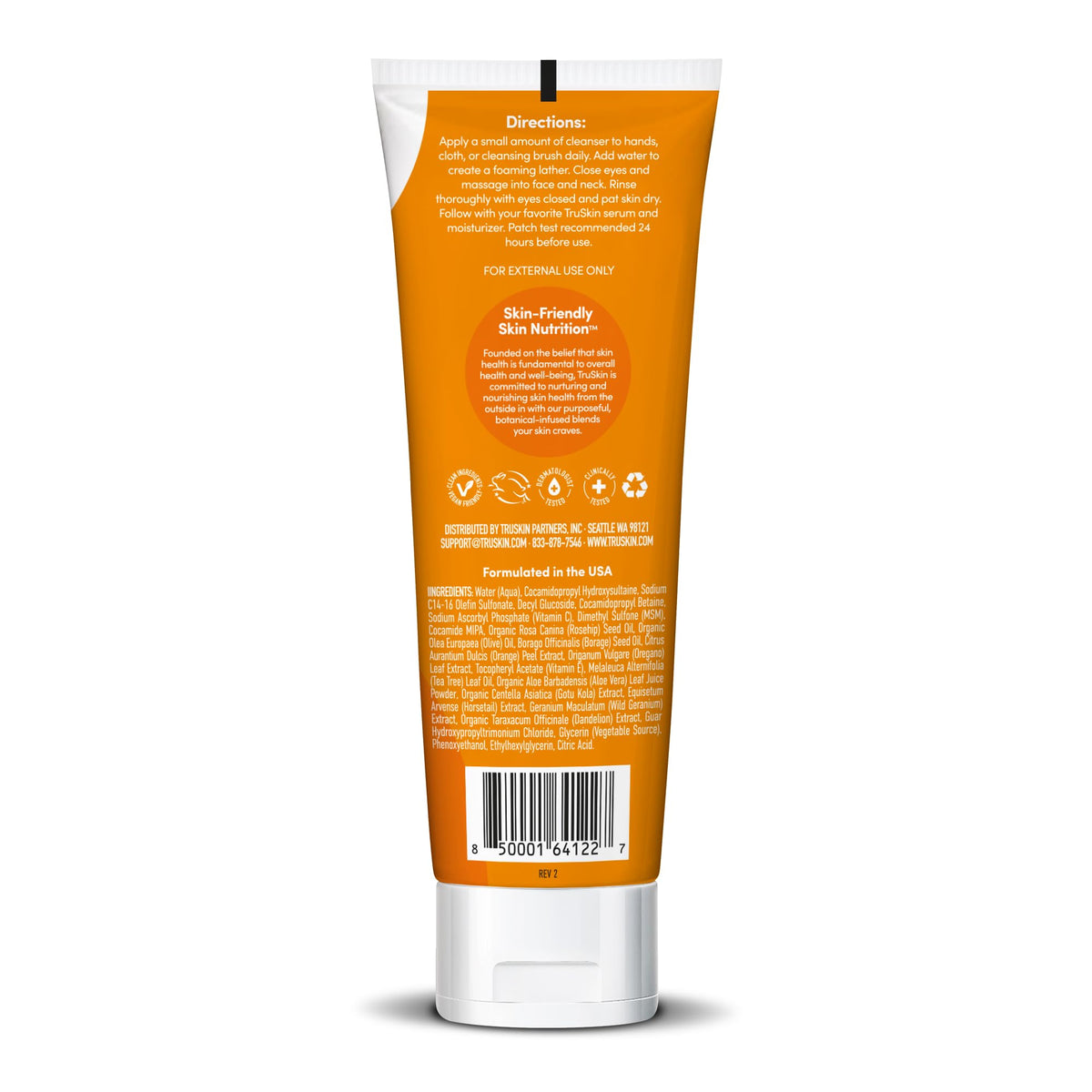 TruSkin packaging showing cruelty-free and made in USA reassurance