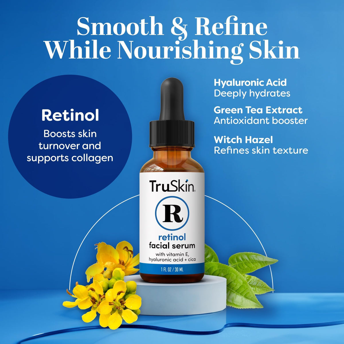 TruSkin dropper dispensing serum for controlled application benefit
