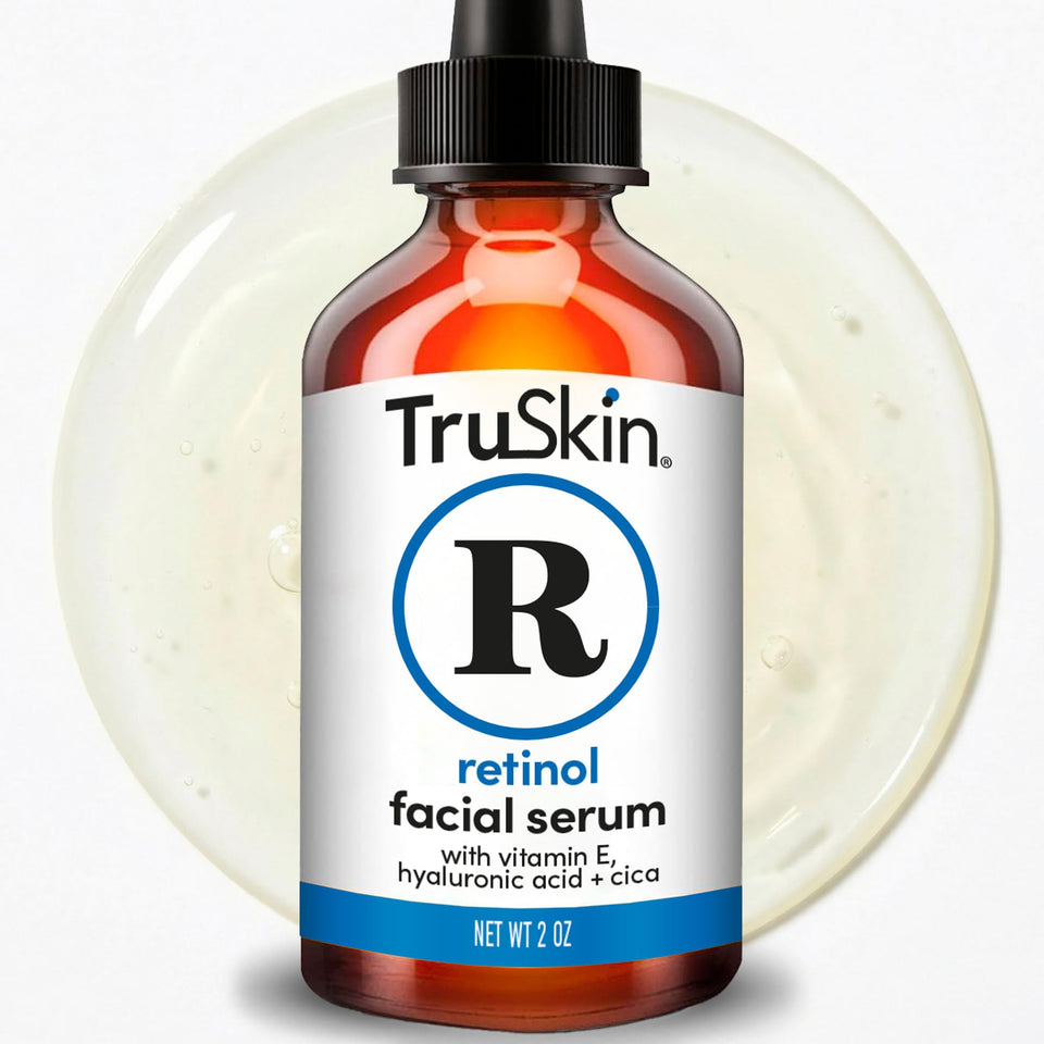 TruSkin bottle front view showing clean packaging and clear benefit