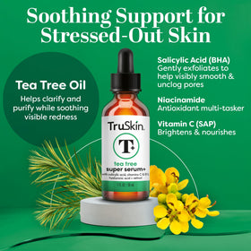 TruSkin dropper dispensing serum demonstrating controlled application