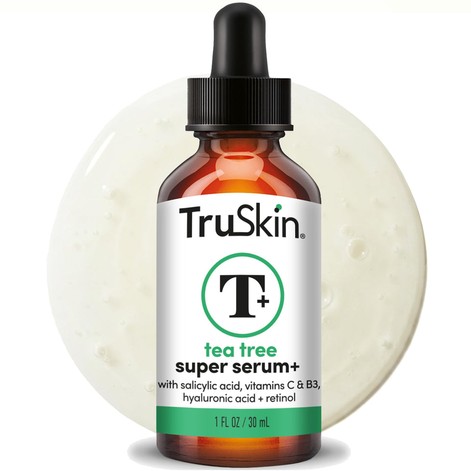 TruSkin front packaging showing 1 fl oz bottle and clear benefits