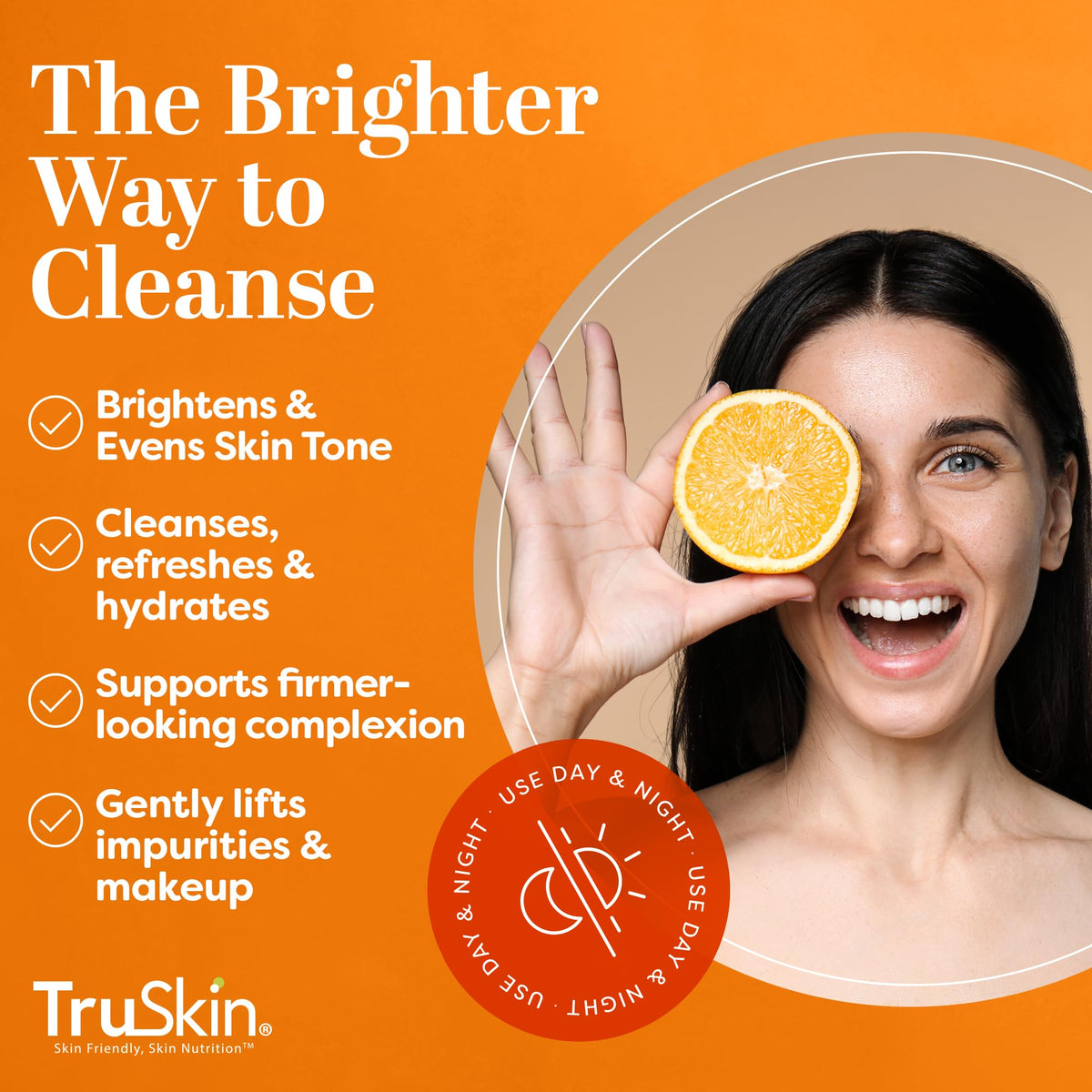 TruSkin creamy lather texture close-up showing gentle foaming action