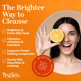 TruSkin creamy lather texture close-up showing gentle foaming action
