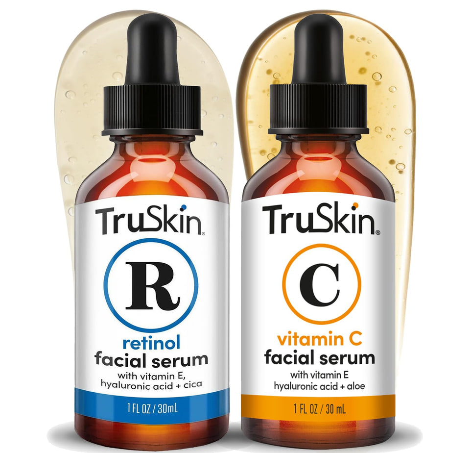 TruSkin Vitamin C bottle front view showcasing brightening serum benefits