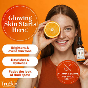 TruSkin texture close-up revealing lightweight serum that absorbs quickly for hydrated skin