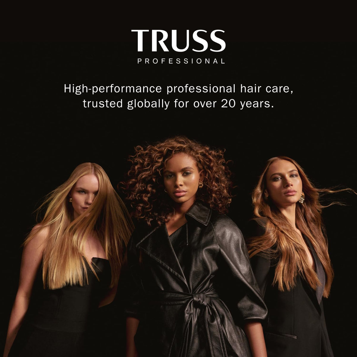 TRUSS styled straight hair showing shine and detangling results