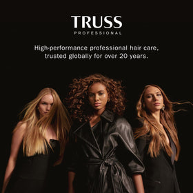 TRUSS styled straight hair showing shine and detangling results