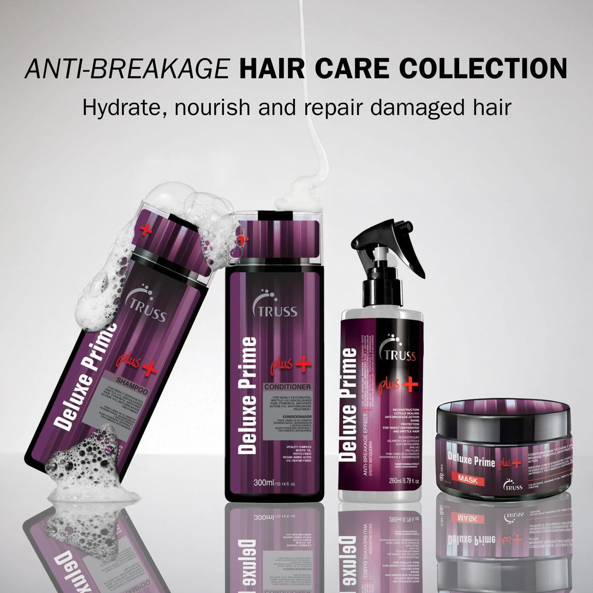 TRUSS after-wash hair showing improved smoothness and natural shine benefit